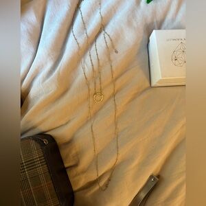 Dogeared Set of 2 Gold Circle Necklaces